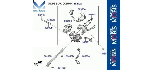 MOBIS STEERING COLUMN SHAFT HYUNDAI GRANDEUR 2019-22